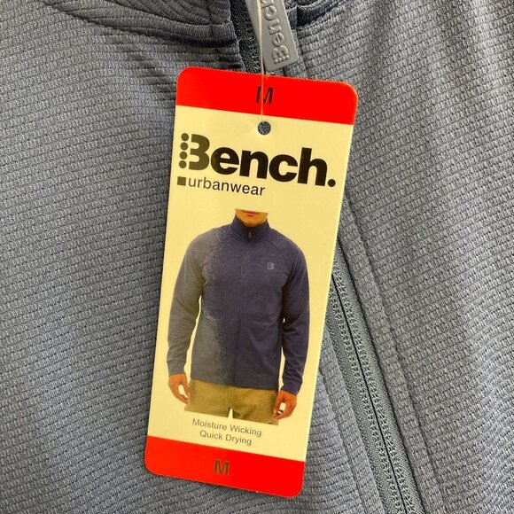 NEW Bench Urbanwear Men's M  Zip-Up Jacket Mock neck Active Sweatshirt - Picture 6 of 7